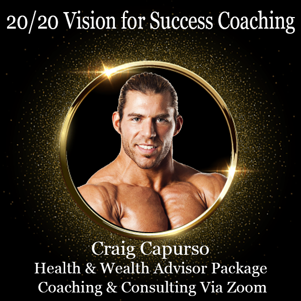 Health & Wealth Advisor Package Coaching & Consulting Via Zoom